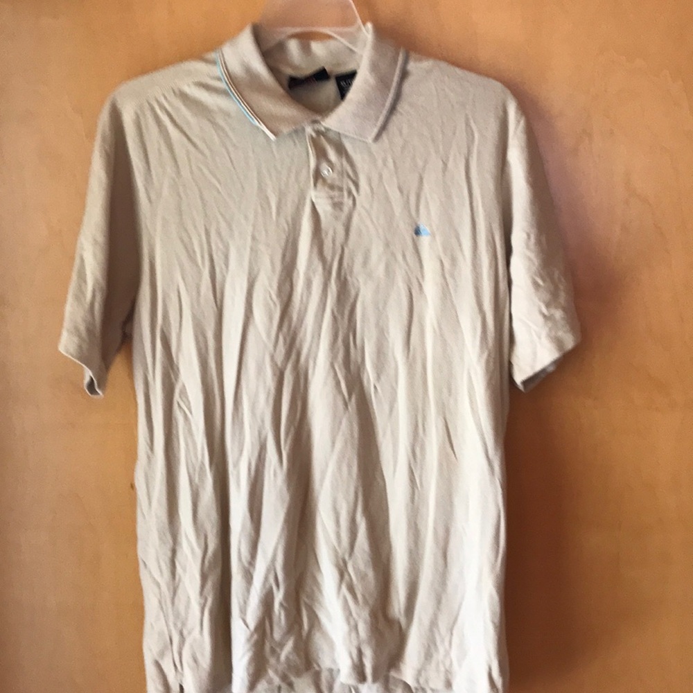 Cream color Quiksilver polo shirt XL